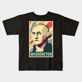 George Washington Vintage Colors Kids T-Shirt